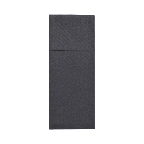 Servietten "ROYAL Collection" 40 cm x 30 cm schwarz mit Besteckfalz
