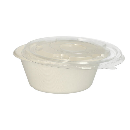 Schalen, Zuckerrohr "pure" 750 ml Ø 17 cm · 6,5 cm weiss