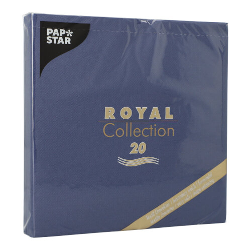 Servietten "ROYAL Collection" 1/4-Falz 40 cm x 40 cm dunkelblau