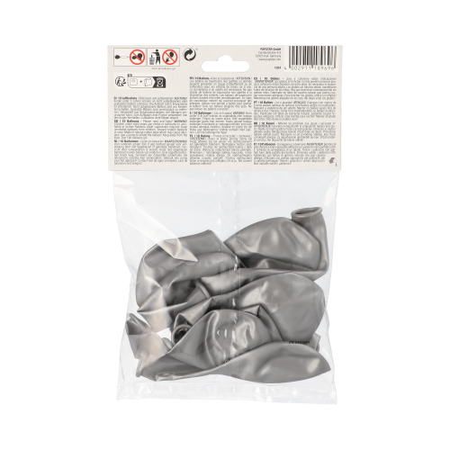 Luftballons Ø 25 cm silber