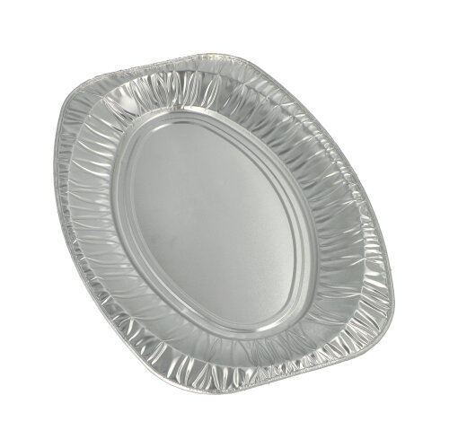 Servierplatten, Alu oval 43 cm x 29 cm