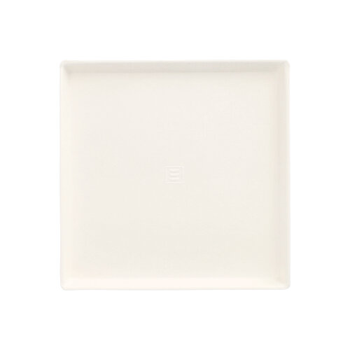 Teller Zuckerrohr "pure" eckig 12,5 cm x 12,5 cm x 1 cm weiss "Cella"