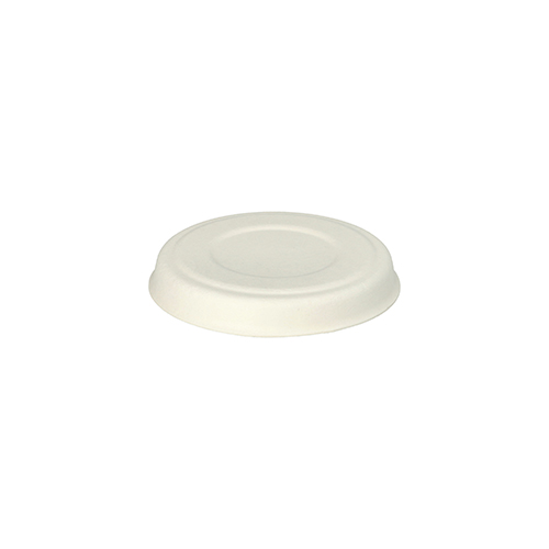 Deckel für Dressingschalen Zuckerrohr "pure" rund Ø 7,5 cm weiss