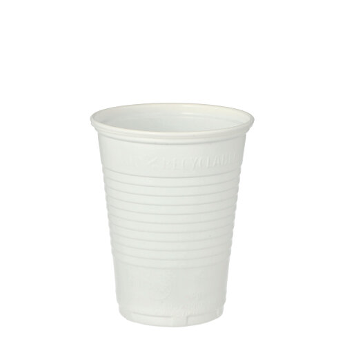Trinkbecher PP 0,18 l Ø 7 cm · 8,6 cm weiss