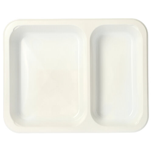 Mikrowellenschalen, PP 2-geteilt 866 ml 3,2 cm x 22,7 cm x 17,8 cm weiss