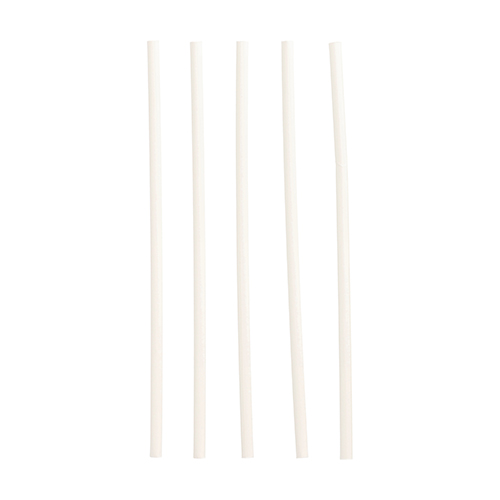 Trinkhalme, Papier Ø 6 mm · 20 cm weiss