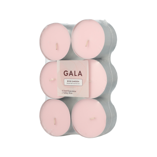 "GALA" Maxi Duftlichte Ø 58 mm · 24 mm rose - Rose Garden