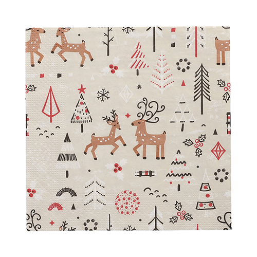 Servietten, 3-lagig 1/4-Falz 33 cm x 33 cm "Winter Ornaments" Servietten, 3-lagig 1/4-Falz 33 cm x 33 cm "Winter Ornaments"