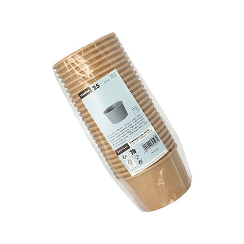 Suppenbecher, Pappe 230 ml Ø 9,8 cm · 6 cm braun