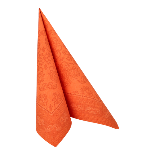Servietten "ROYAL Collection" 1/4-Falz 40 cm x 40 cm nektarine "Arabesque"