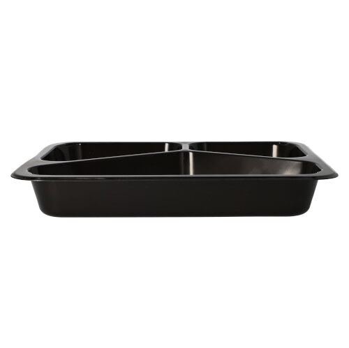 Mikrowellenschalen, PP 3-geteilt 765 ml 3,2 cm x 22,7 cm x 17,8 cm schwarz