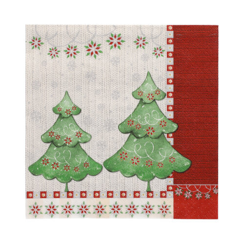 Servietten, 3-lagig 1/4-Falz 33 cm x 33 cm "Winter Harmony"
