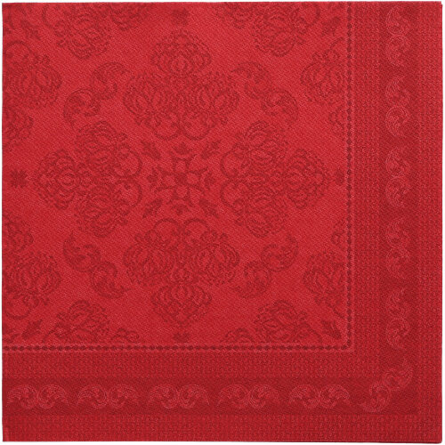 Servietten "ROYAL Collection" 1/4-Falz 40 cm x 40 cm bordeaux "Arabesque"