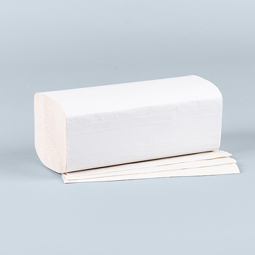 Blatt Handtuchpapier V-Falz 23 cm x 25 cm weiss "Eco" 2-lagig (20x160)