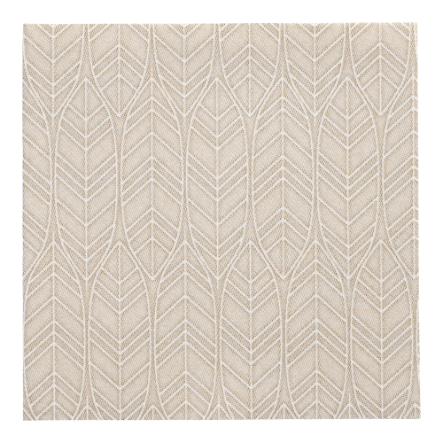 Servietten "ROYAL Collection" 1/4-Falz 40 cm x 40 cm sand "Leaves"