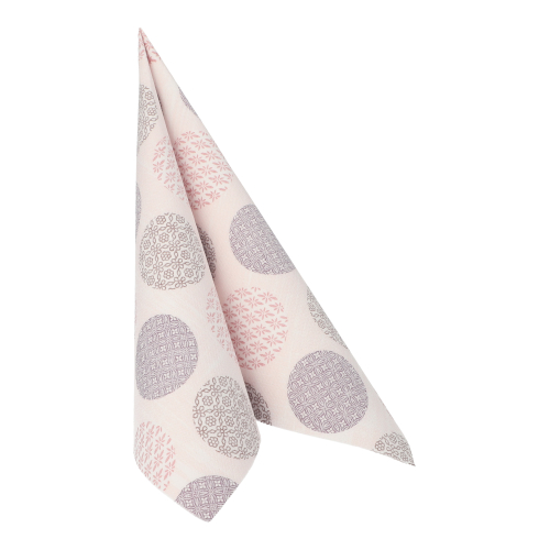 Servietten "ROYAL Collection" 1/4-Falz 40 cm x 40 cm rosa "Rococo"