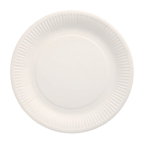 Teller, Pappe "pure" rund Ø 26 cm weiss extra stark