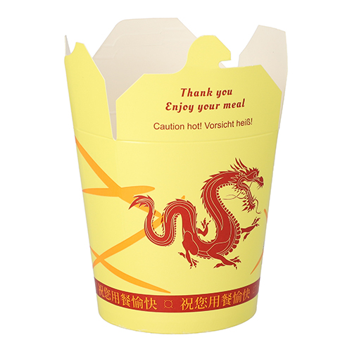 Snackboxen "ASIA" rund 900 ml 11,2 cm x 11 cm x 9,5 cm "Dragon"
