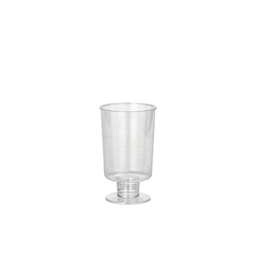 Stiel-Gläser für Schnaps, PS 4 cl Ø 3,8 cm · 6,3 cm glasklar einteilig