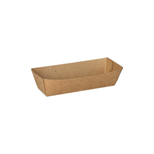 Snacktrays, Pappe "pure" 3 cm x 3,3 cm x 10,5 cm braun