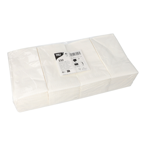 Servietten, 2-lagig 1/8-Falz 40 cm x 40 cm weiss