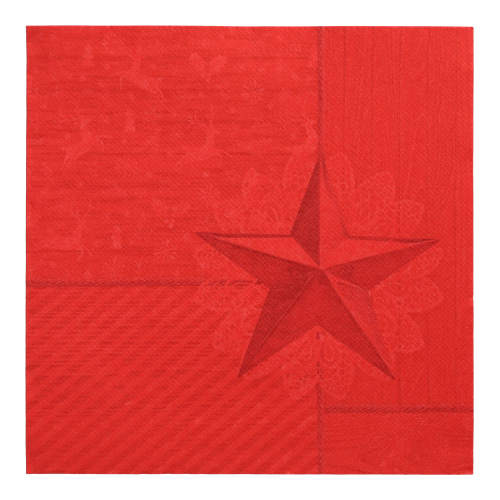 Servietten "ROYAL Collection" 1/4-Falz 40 cm x 40 cm rot "Rising Star"