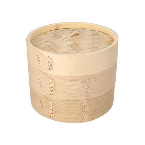 Dampfgarer Bambus "ASIA" Ø 18 cm · 13,5 cm 3-teilig