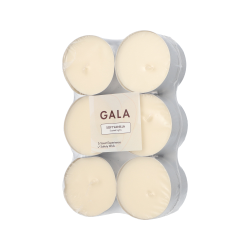 "GALA" Maxi Duftlichte Ø 58 mm · 24 mm creme - Soft Vanilla