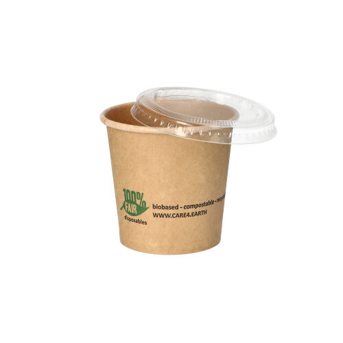 Portionsbecher, Pappe 90 ml Ø 6 cm · 5,8 cm braun
