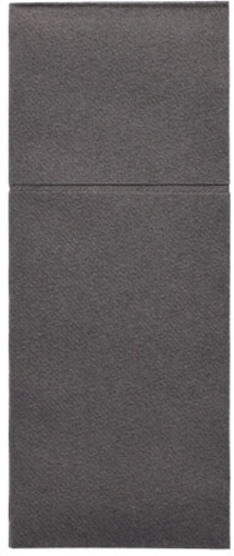 Bestecktaschen, Airlaid 40 cm x 48 cm anthrazit mit Besteckfalz
