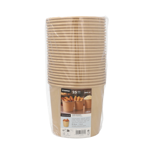 Food-Buckets 2800 ml Ø 18 cm · 16 cm braun