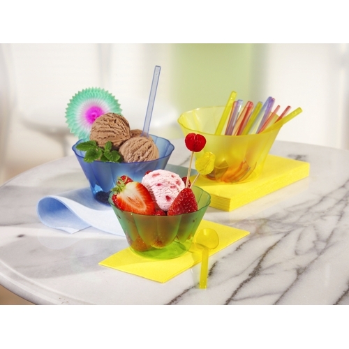 Eis- und Dessertschalen, PS 500 ml Ø 13 cm · 7,5 cm orange