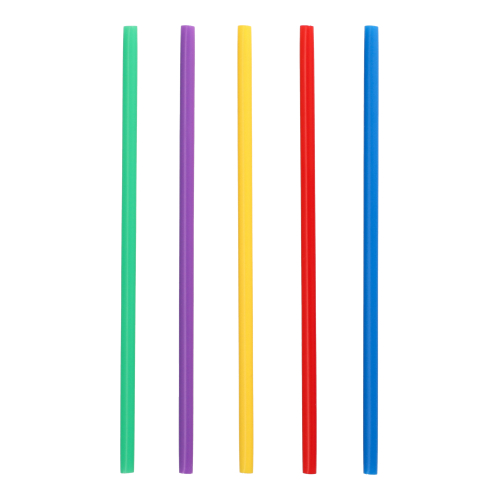 Mehrweg-Shake-Halme PP Ø 8 mm · 25 cm farbig sortiert