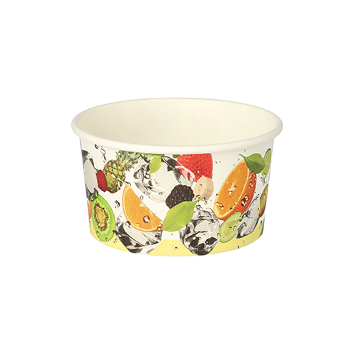 Eisbecher, Pappe 250 ml Ø 9,6 cm · 6 cm "Früchte"
