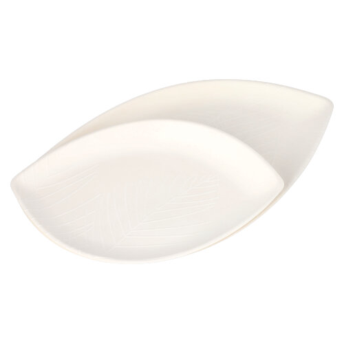 Teller "Folia" Zuckerrohr 2-geteilt 1,5 cm x 30 cm x 47,2 cm