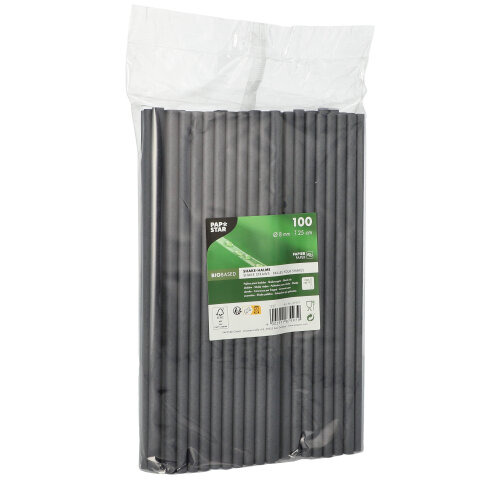 Shake-Halme, Papier Ø 8 mm · 25 cm schwarz