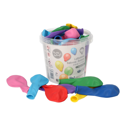 Luftballons Ø 22 cm farbig sortiert in Dose