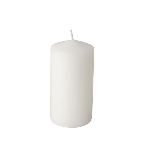 Stumpenkerzen Ø 60 mm · 115 mm weiss