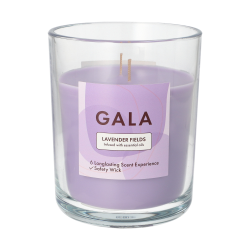 "GALA" Duftkerze im Glas Ø 10,5 cm · 12,4 cm violett - Lavender Fields "Tokio Large"