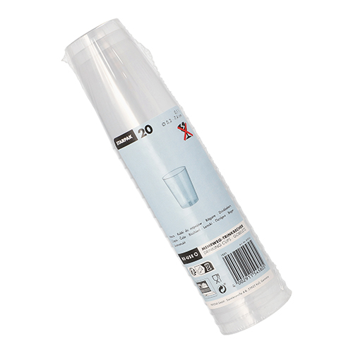 Mehrweg-Trinkbecher PP 0,1 l Ø 5,2 cm · 7,4 cm transluzent