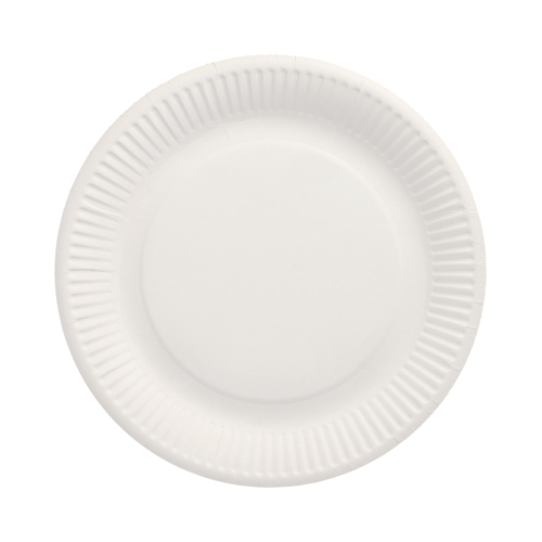 Teller, Pappe "pure" rund Ø 23 cm weiss