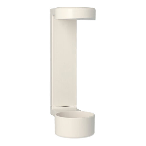 Wandhalter Cysoap Drückspender 19 cm x 6 cm x 9,5 cm weiss zum Kleben oder Schrauben