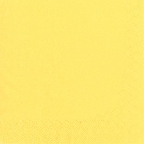 Servietten, 3-lagig 1/4-Falz 33 cm x 33 cm gelb