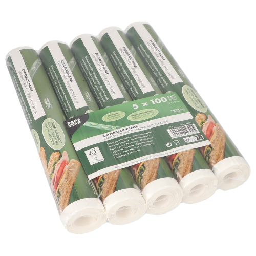 Blatt Butterbrotpapier 25 cm x 30 cm weiss