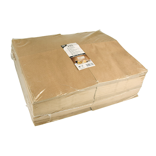 Blockbodenbeutel, Kraftpapier 29,5 cm x 19 cm x 12 cm braun