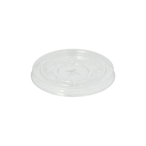 Deckel "Hurricane", PET Ø 9,5 cm glasklar mit Kreuzschlitz
