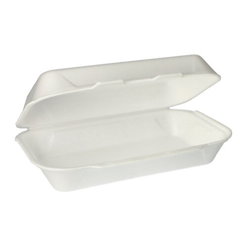 Allzweckboxen mit Klappdeckel, XPS 1800 ml 7,5 cm x 24 cm x 13,3 cm weiss
