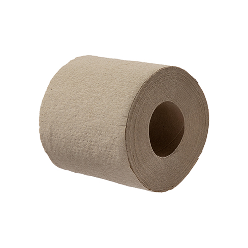 Rollen Toilettenpapier, 1-lagiges Krepp Ø 10,5 cm · 11 cm x 9,8 cm natur 400 Blatt