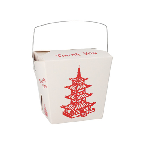 Snackboxen mit Henkel "ASIA" eckig 770 ml 10,3 cm x 8 cm x 6,6 cm "Temple"