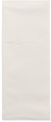 Bestecktaschen, Airlaid 40 cm x 48 cm weiss mit Besteckfalz